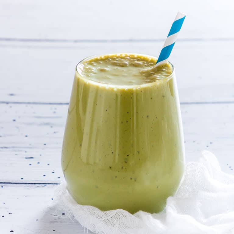 Image for Peach Matcha Smoothie Recipe